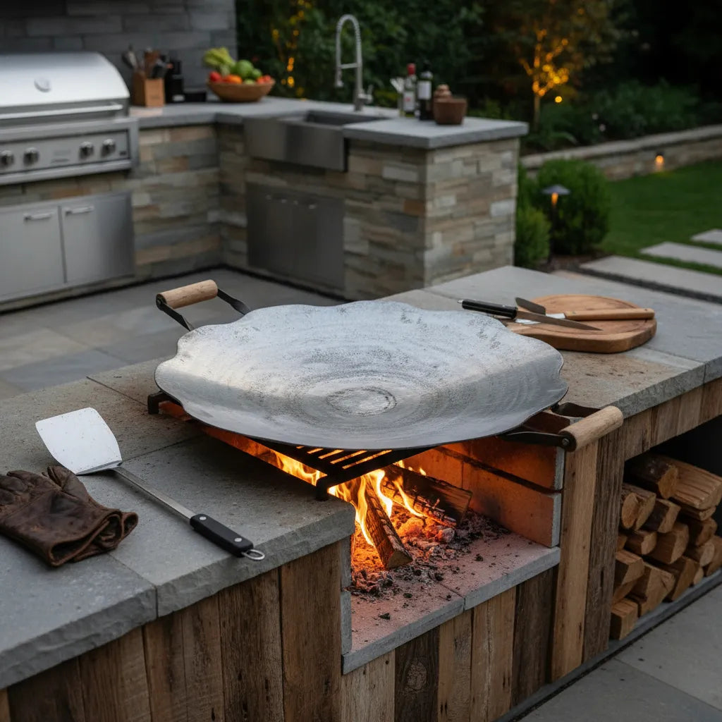 Disco Culinário de Grade de Arado Reaproveitado, Tratado Para uso Gastronômico.