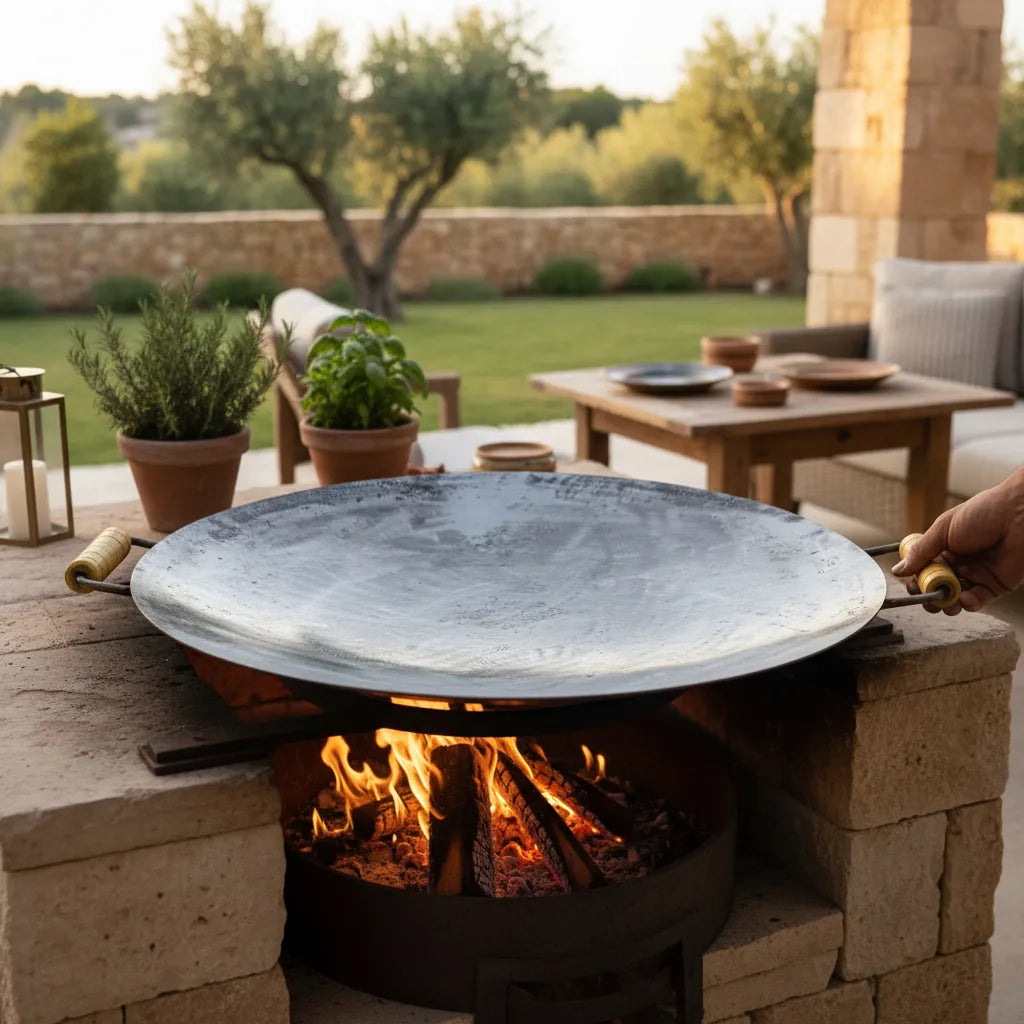 Disco Culinário de Grade de Arado Reaproveitado, Tratado Para uso Gastronômico.