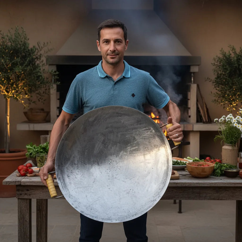 Disco Culinário de Grade de Arado Reaproveitado, Tratado Para uso Gastronômico.